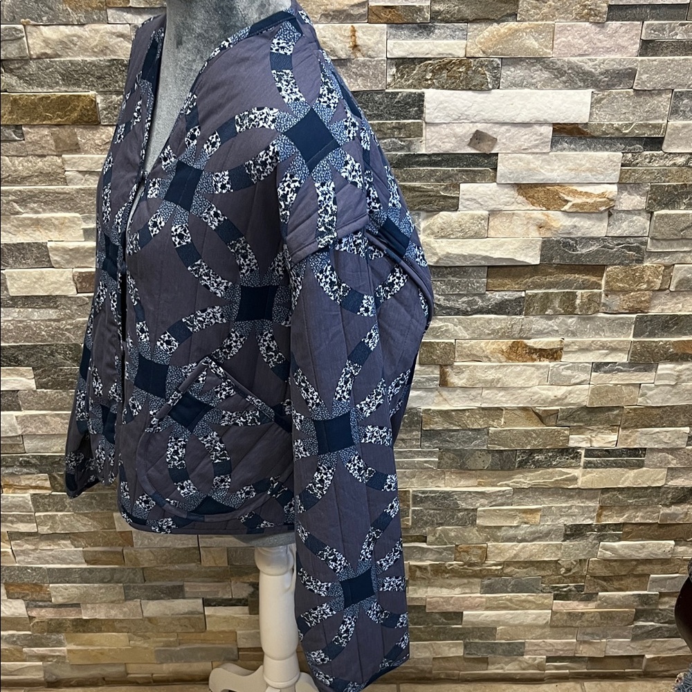 Universal Thread Blue Floral Jacket - image 5